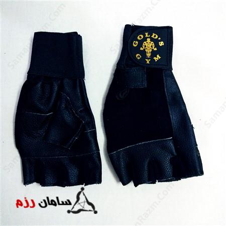 دستکش بدنسازی طرح چرم مخصوص آقایون - Bodybuilding gloves